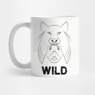 Wild Wolf Man Mug